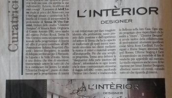 Redazionale L'INTERIOR DESIGNER_Marzo 2015